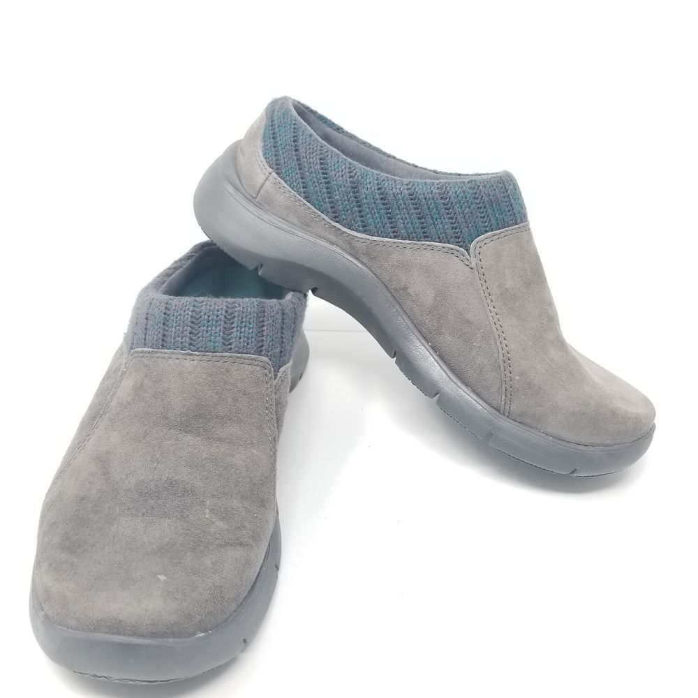 Dansko Leather Suede Clogs 4407201019  Brown/grey